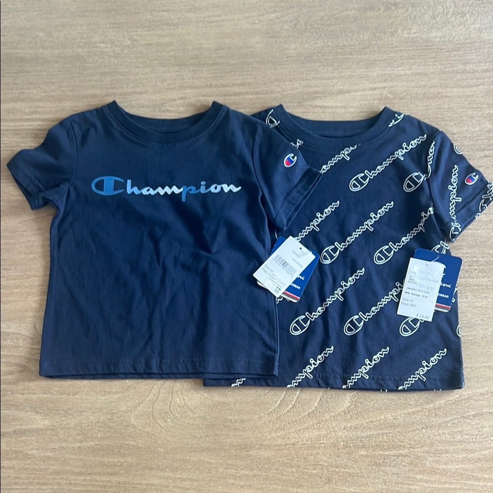 Set of 2 Champion Blue Short Sleeve Tees Size 3T